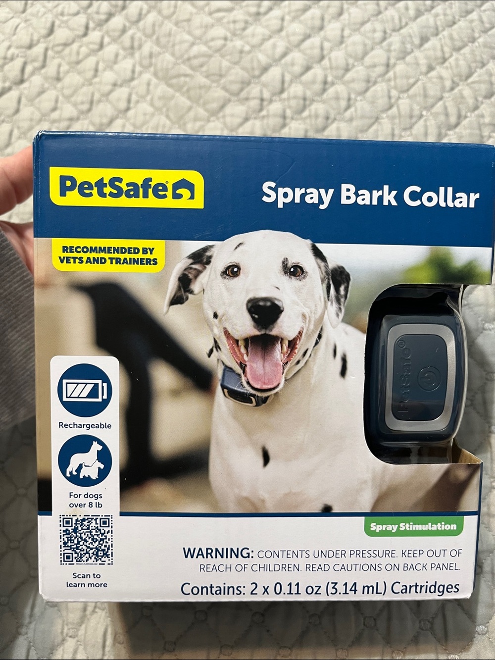 PetSafe Spray Bark Collar - Blue and Black Dog Training Collar